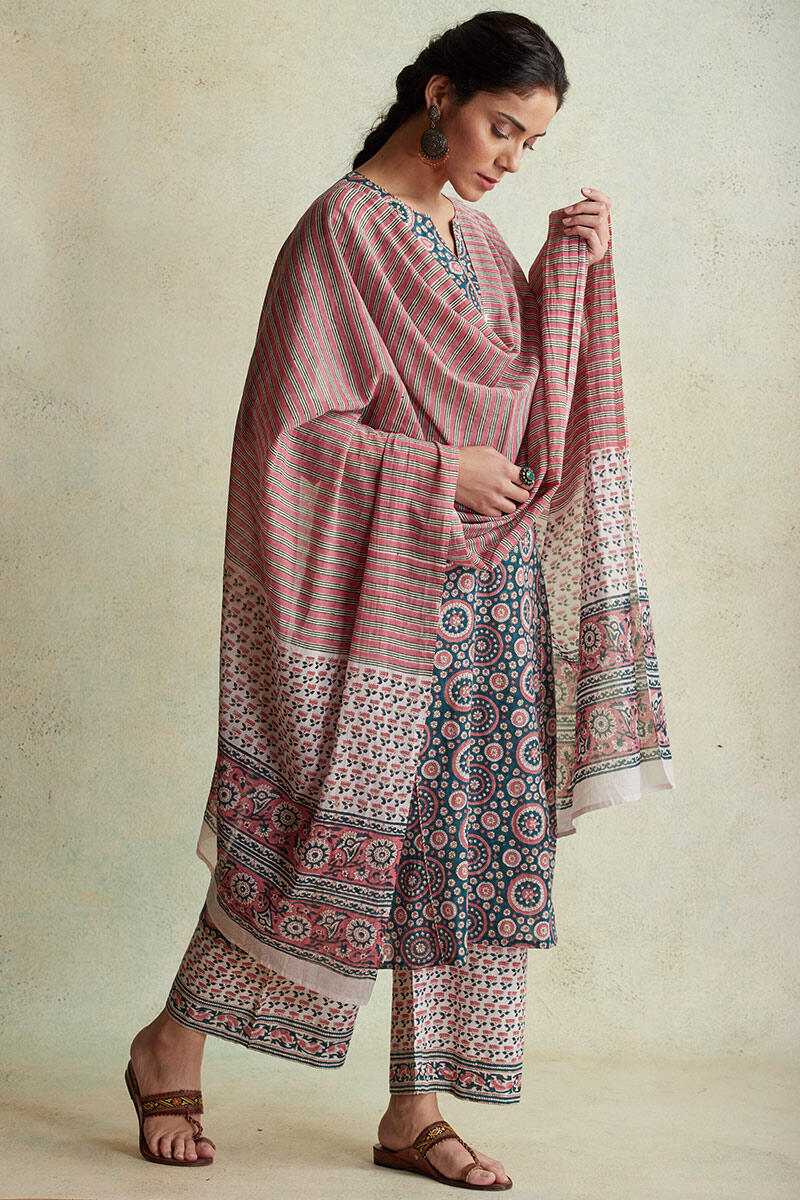 Nausheen Farah Block Printed Dupatta