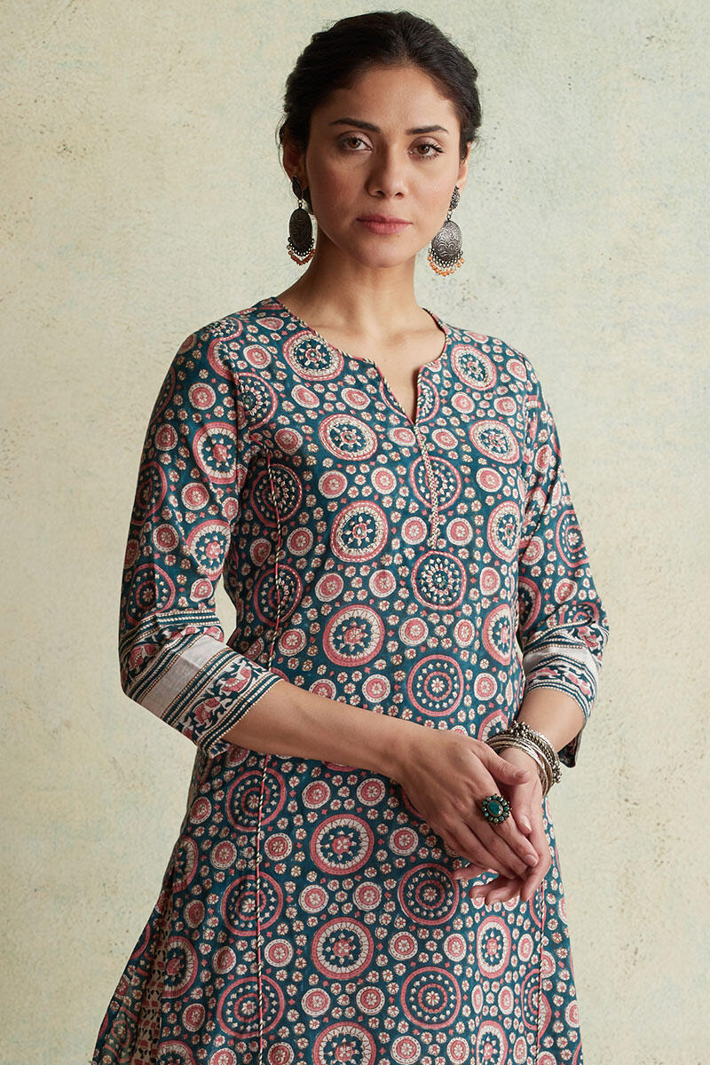 Nausheen Farah Block Printed Kurta