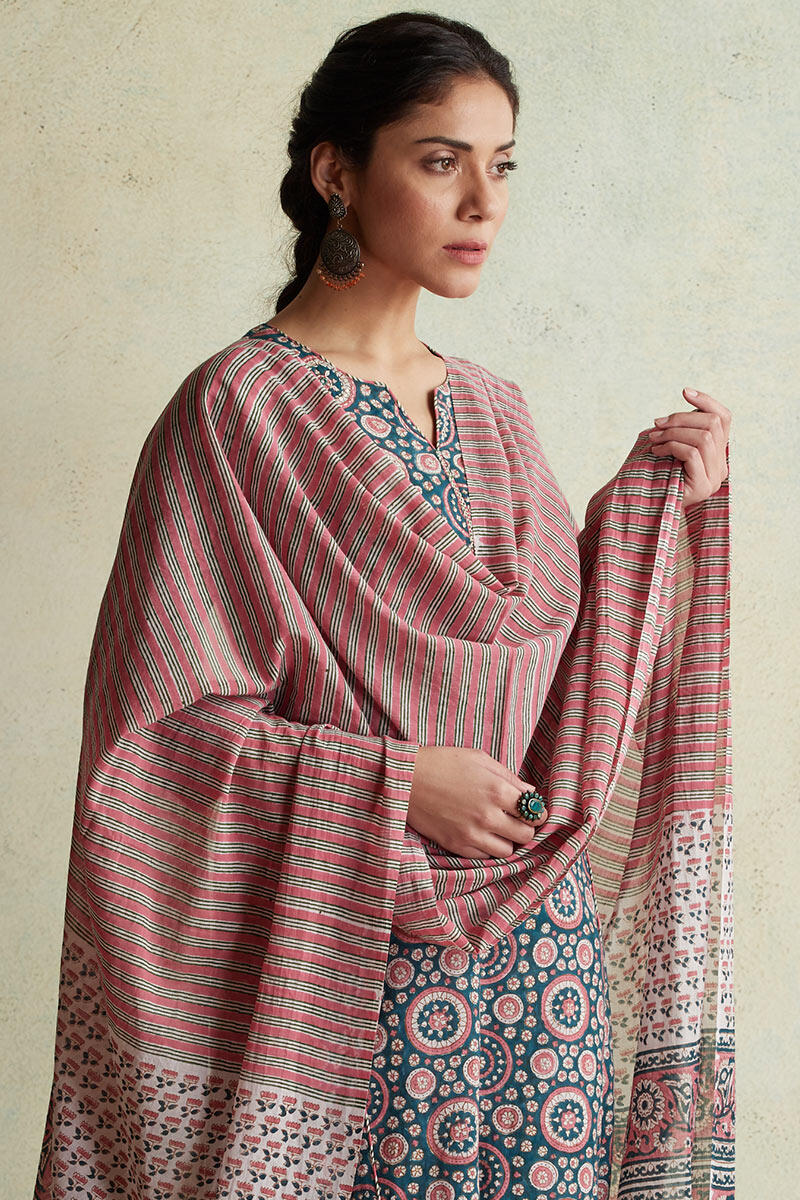 Nausheen Farah Block Printed Kurta