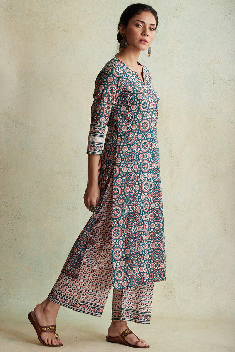 Nausheen Farah Block Printed Kurta