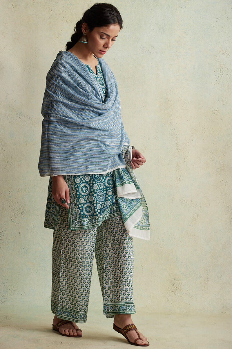 Nausheen Farhat Block Printed Short Kurta