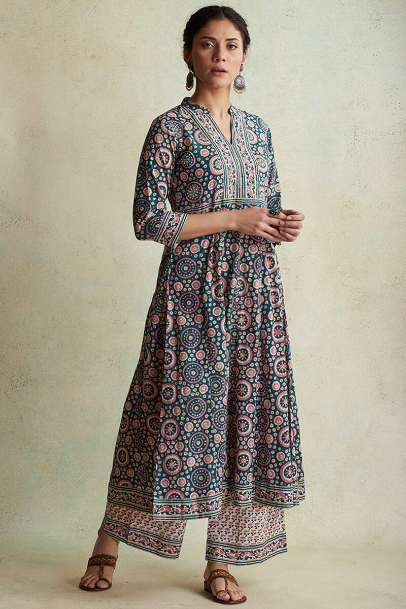 Nausheen Mahin Block Printed Kurta