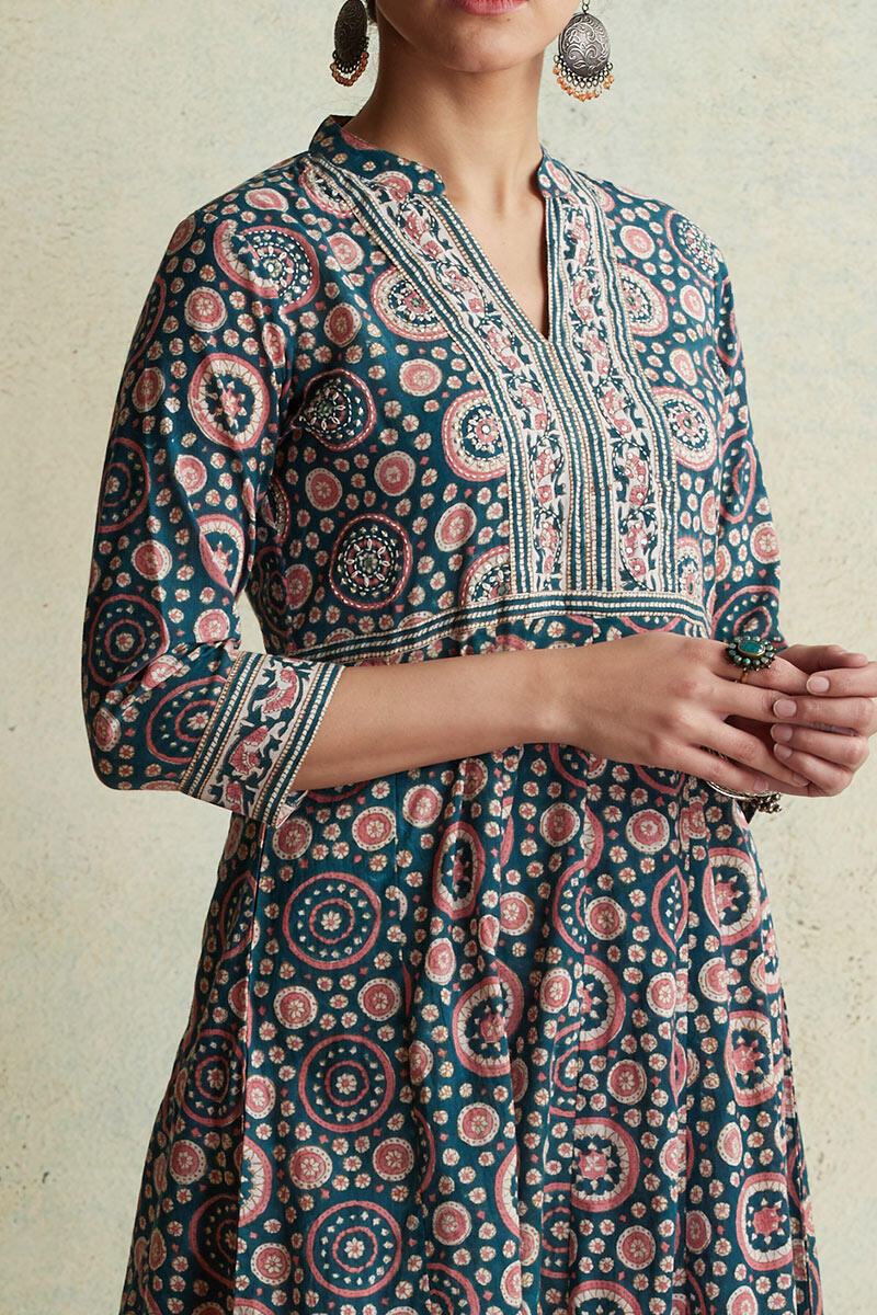 Nausheen Mahin Block Printed Kurta