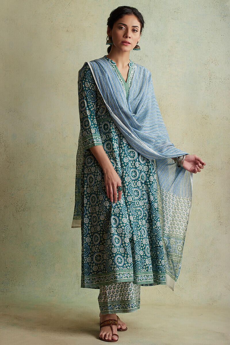 Nausheen Naadiya Block Printed Farsi