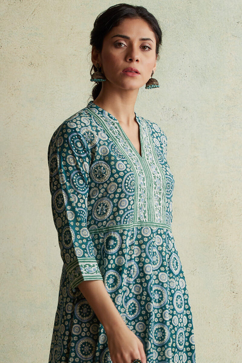 Nausheen Naadiya Block Printed Kurta