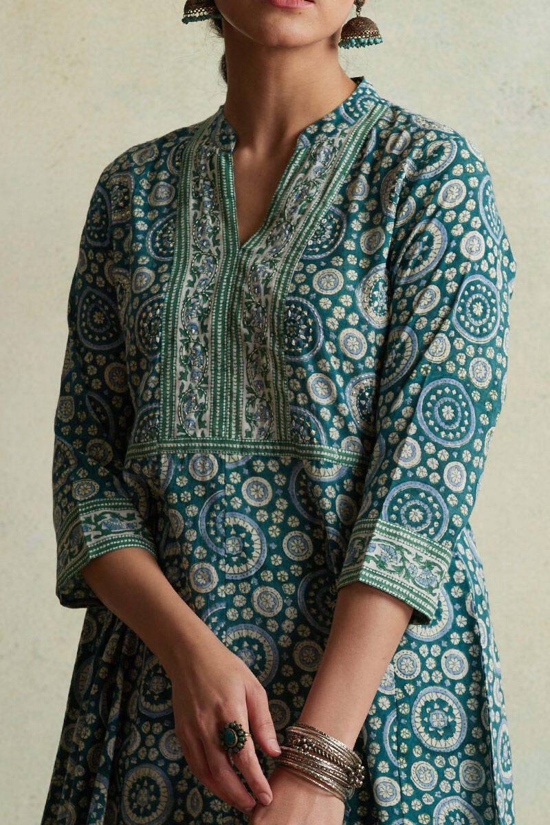 Nausheen Naadiya Block Printed Kurta