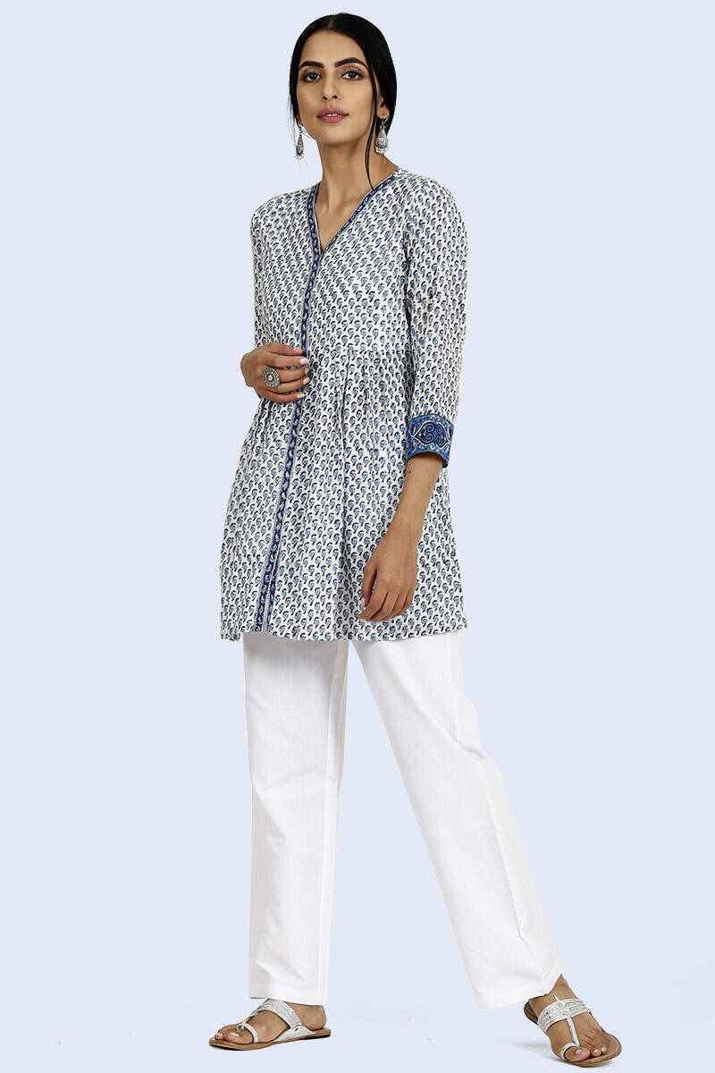 Open blue buti kurti