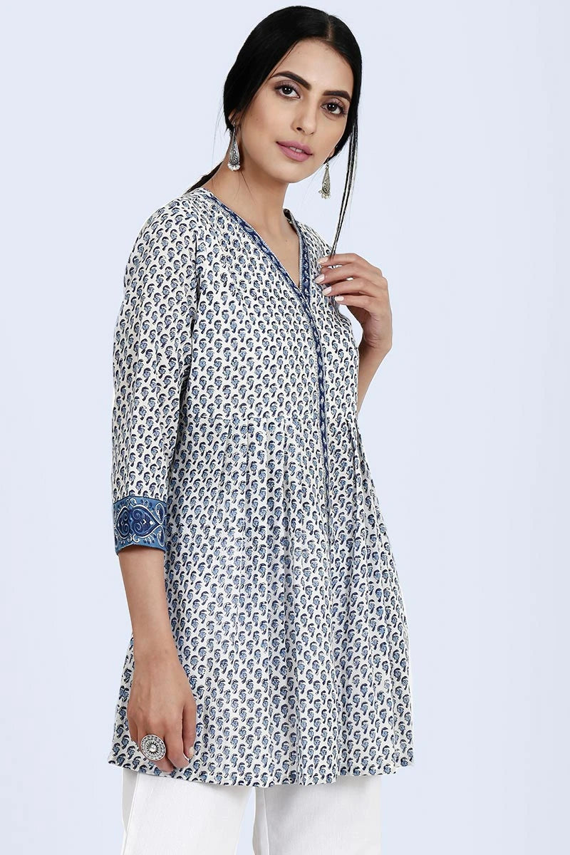 Open blue buti kurti