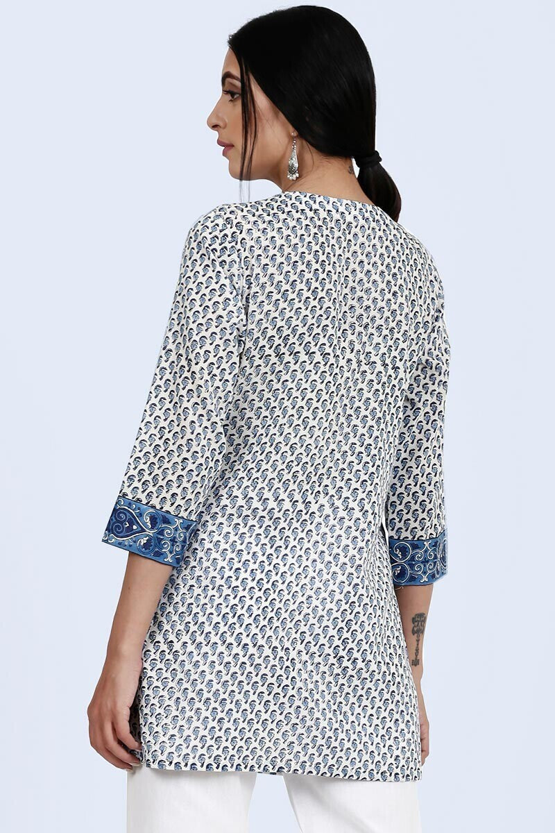Open blue buti kurti