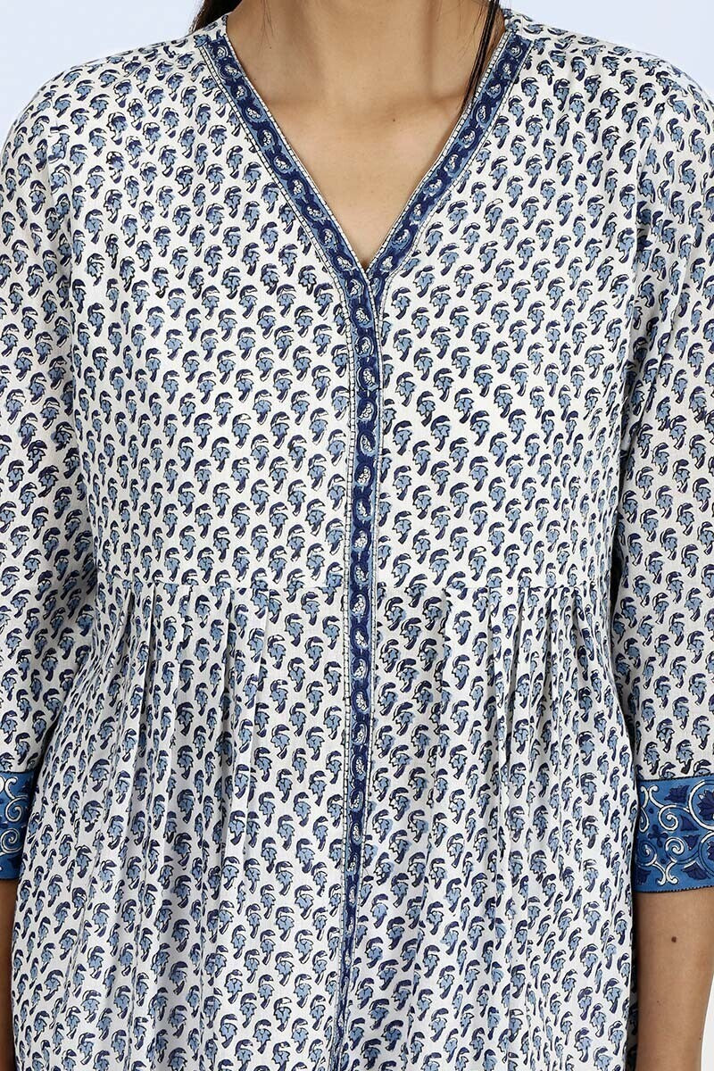 Open blue buti kurti