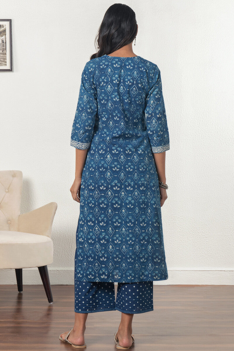 Noor Fatimah Indigo Kurta