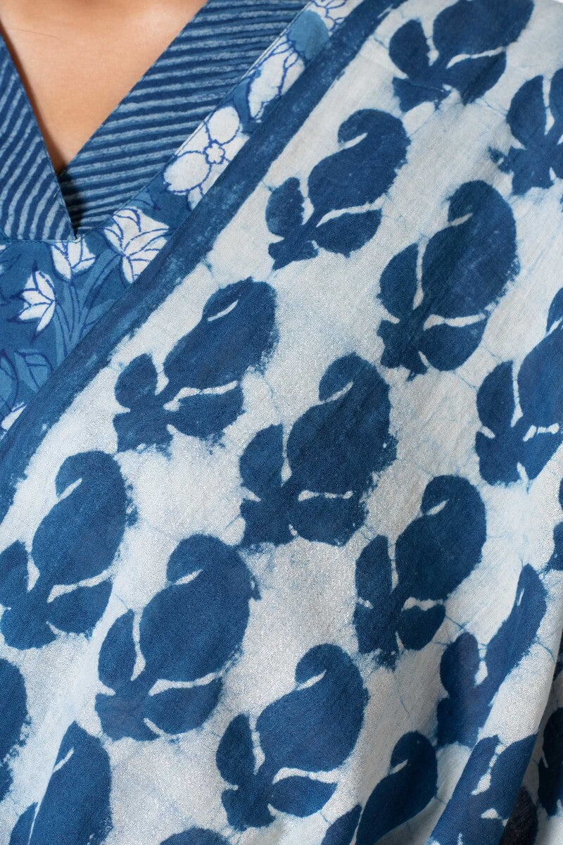 Noor Nazrina Indigo Dupatta