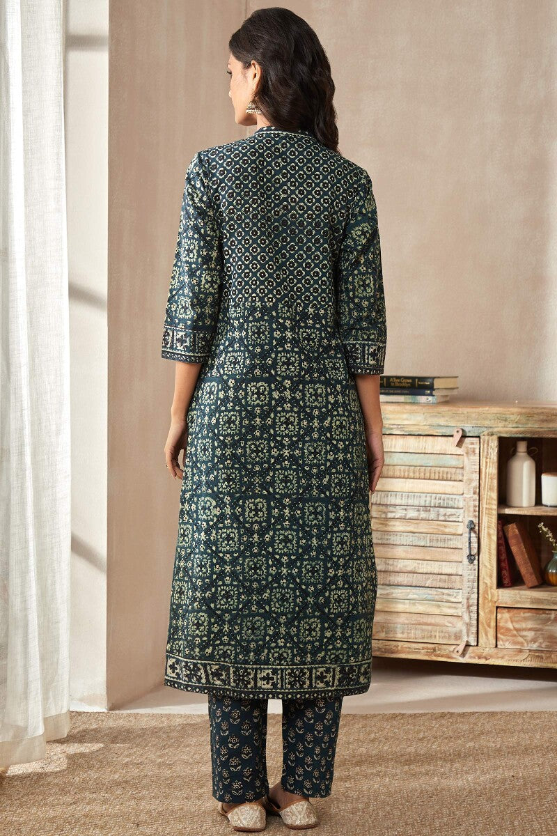 Sehra Mahi Bagru Kurta