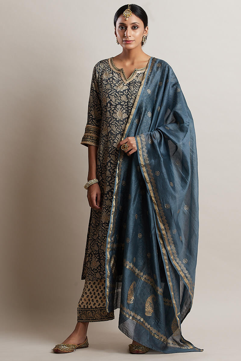 Nur Rabia Shantung Kurta