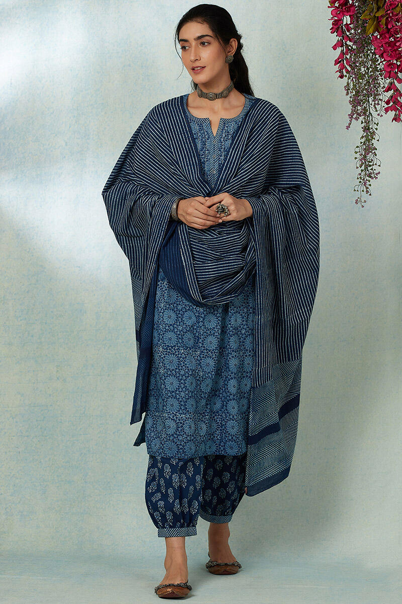 Nurtaj Nuzakat Indigo Dupatta