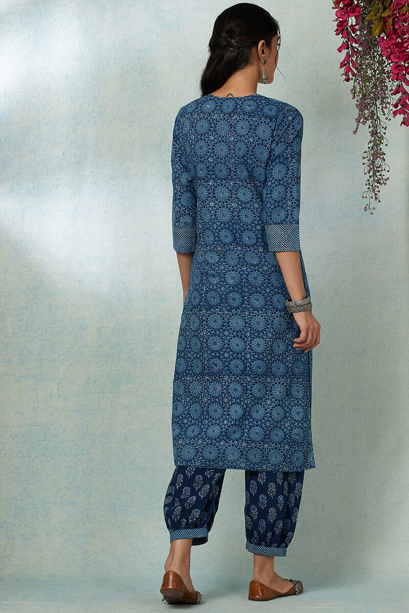 Nurtaj Nuzakat Indigo Kurta