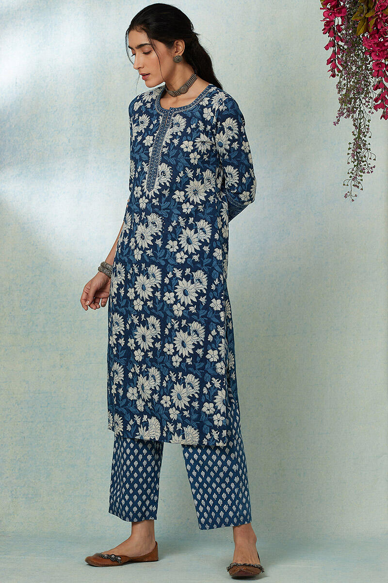 Nurtaj Rehmat Indigo Kurta