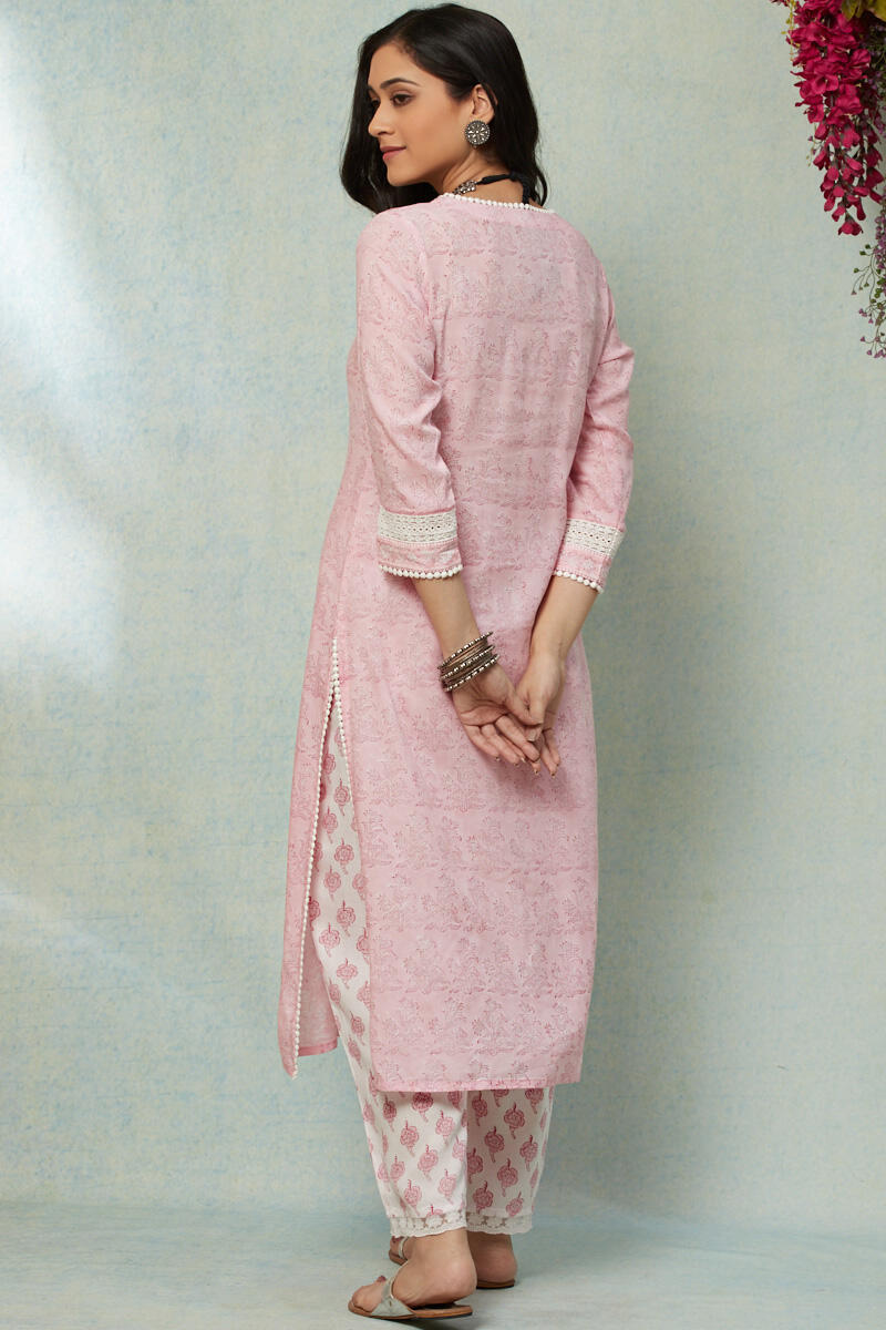 Nusrat Jahan Ruksana Lace Kurta