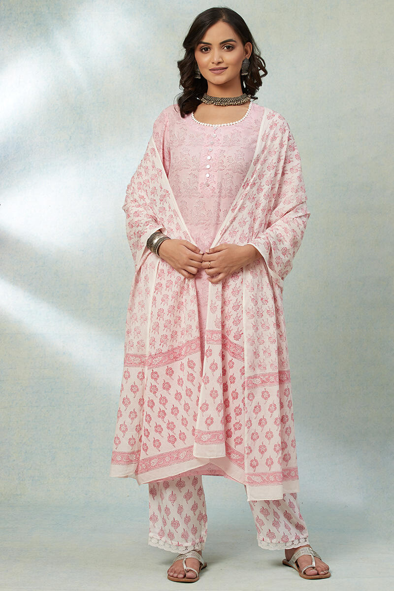 Nusrat Jahan Ruksana Lace Kurta