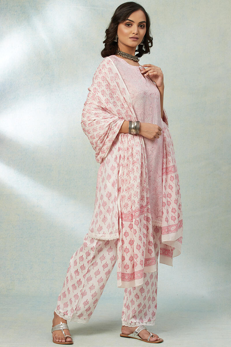 Nusrat Jahan Ruksana Lace Straight Farsi