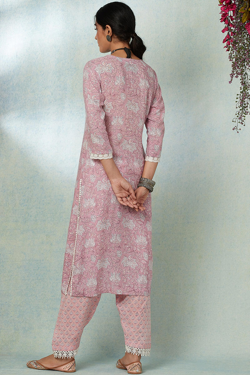 Nusrat Jahan Sahira Lace Kurta