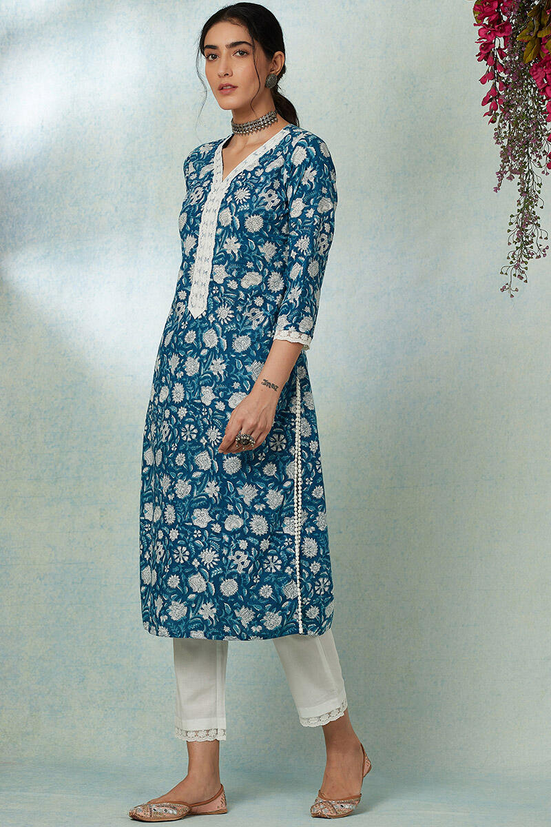 Nusrat Jahan Zareena Lace Kurta
