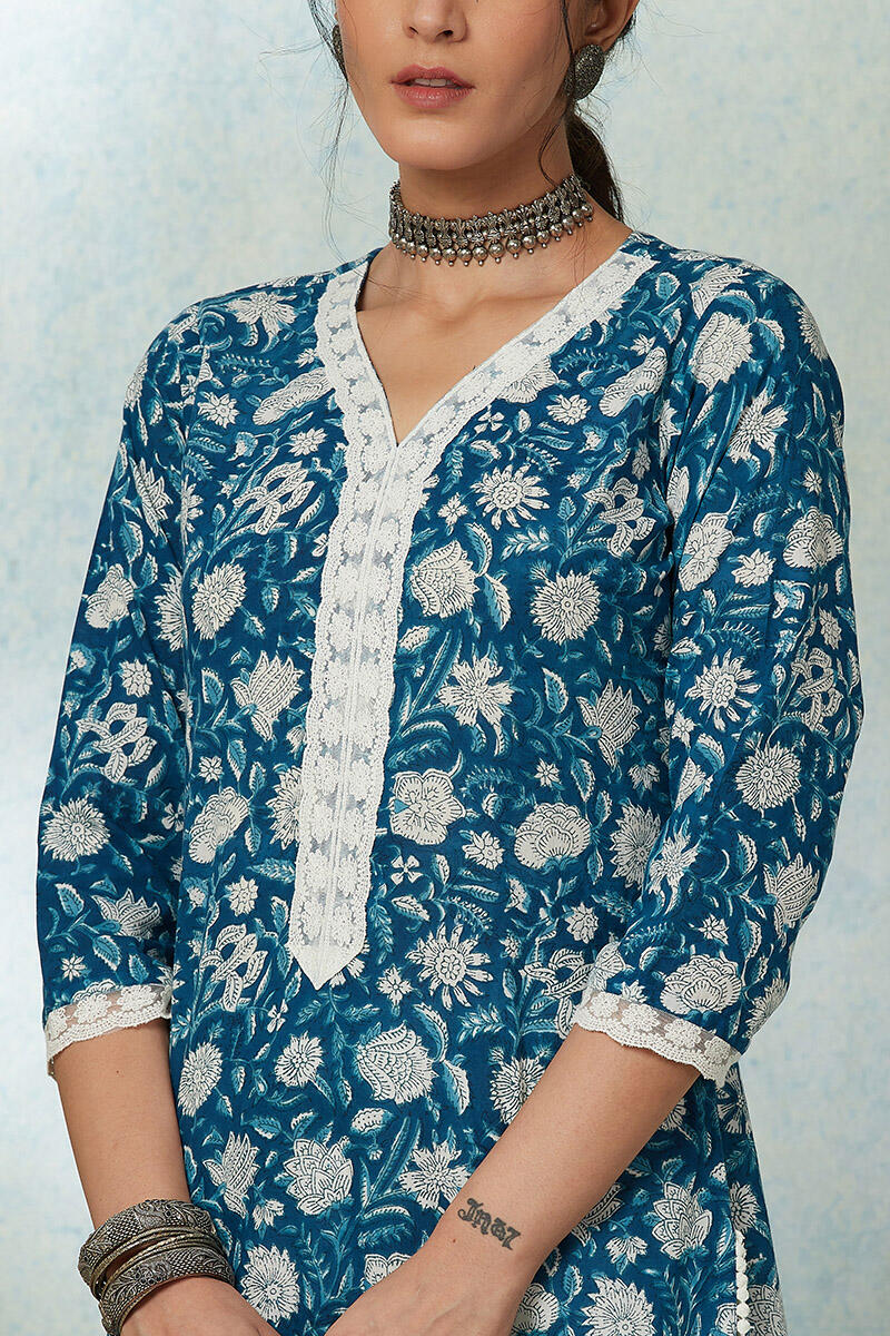 Nusrat Jahan Zareena Lace Kurta