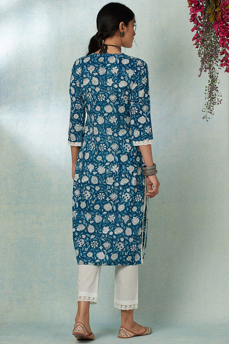 Nusrat Jahan Zareena Lace Kurta