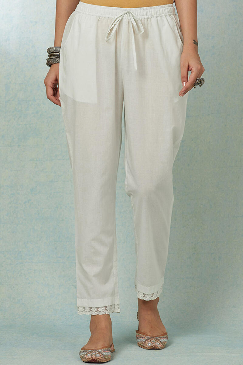 Nusrat Jahan Zareena Lace Narrow Pants