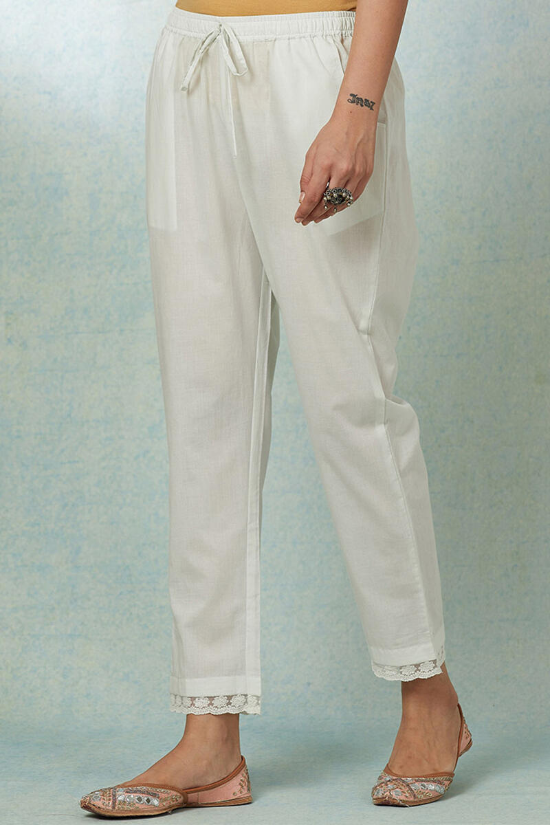 Nusrat Jahan Zareena Lace Narrow Pants