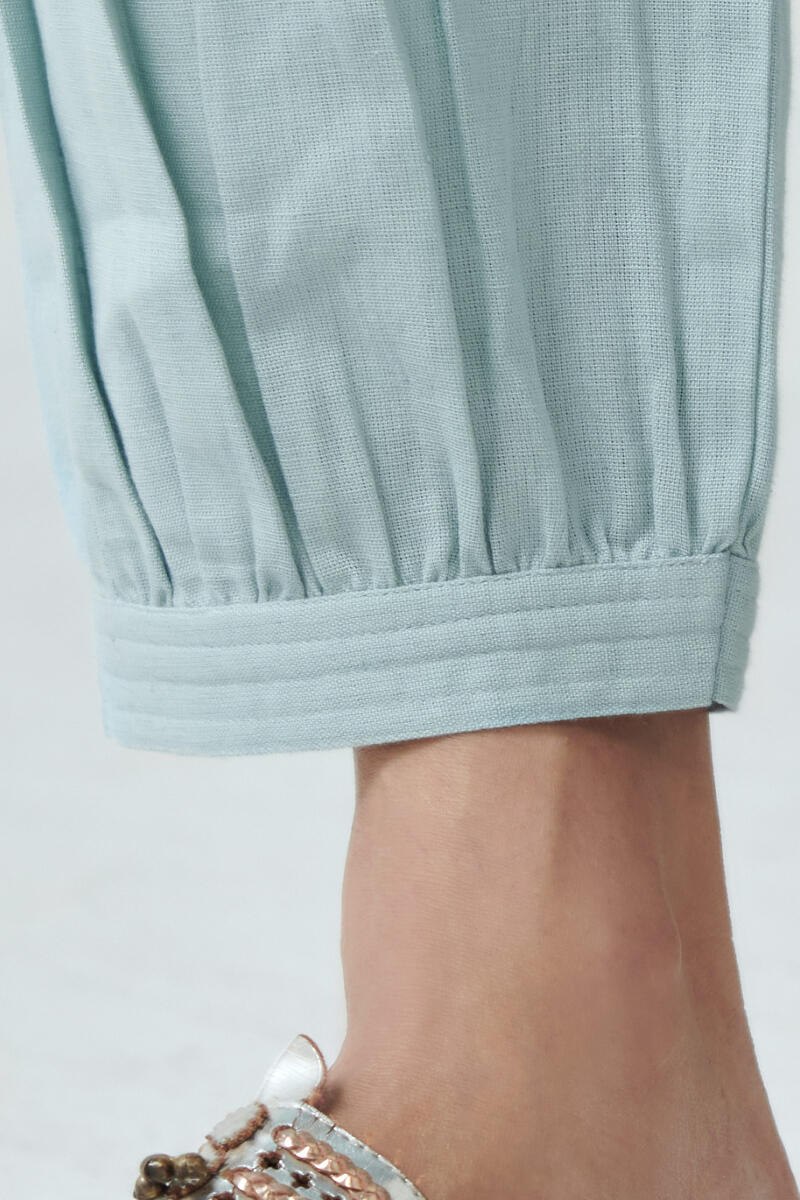 Roza Sky Blue Flex Cotton Izhaar Pants