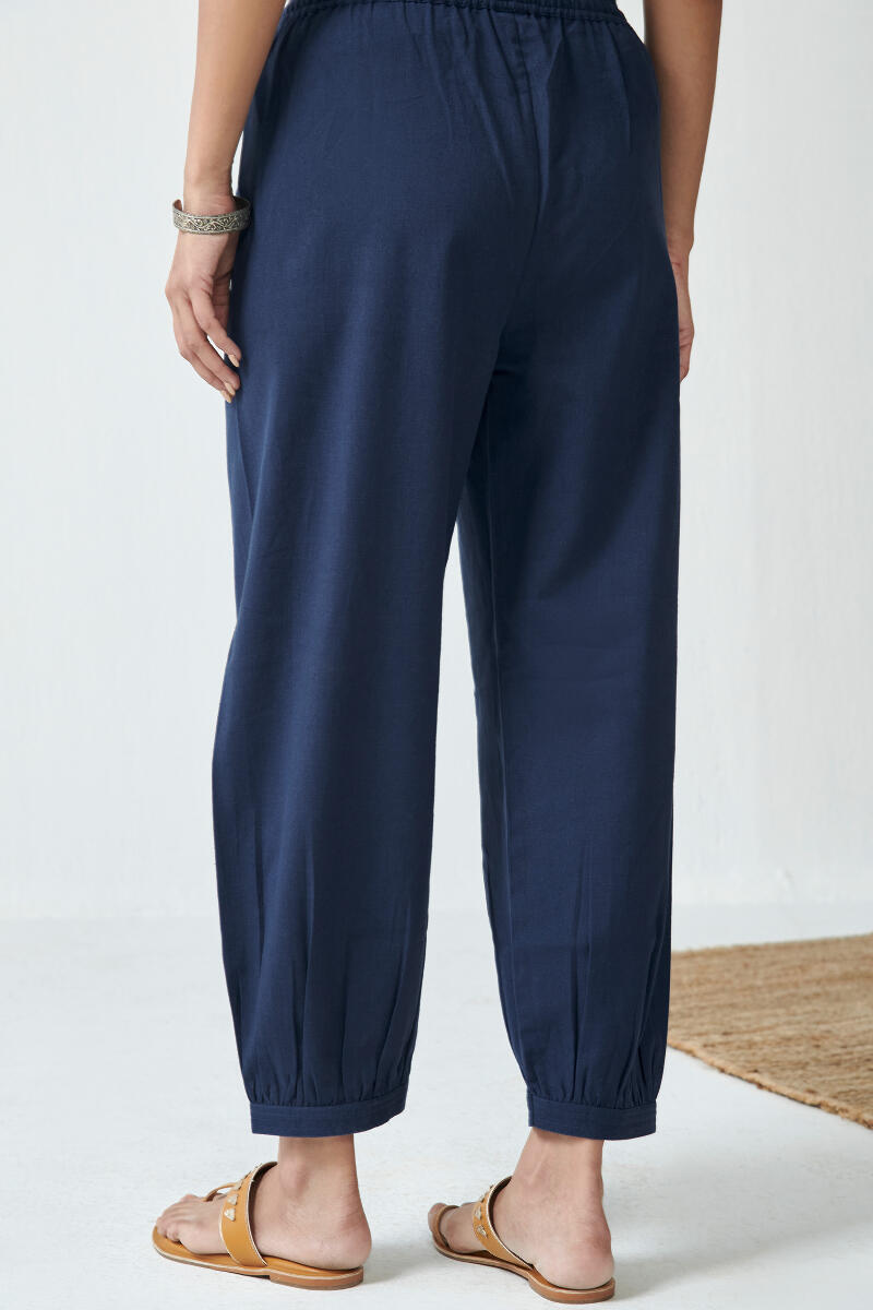 Roza Blue Flex Cotton Izhaar Pants