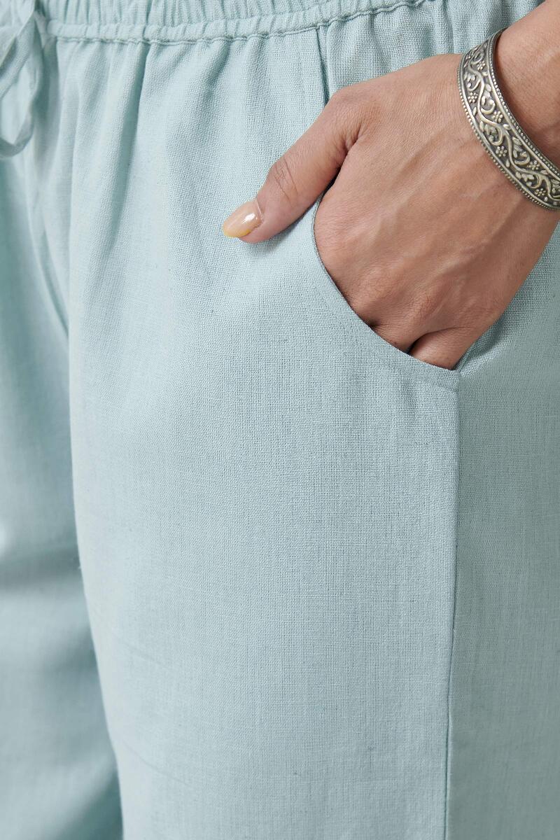 Roza Sky Blue Flex Cotton Farsi