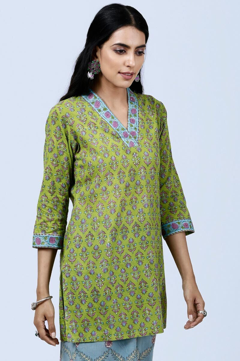 Green mughal kurti