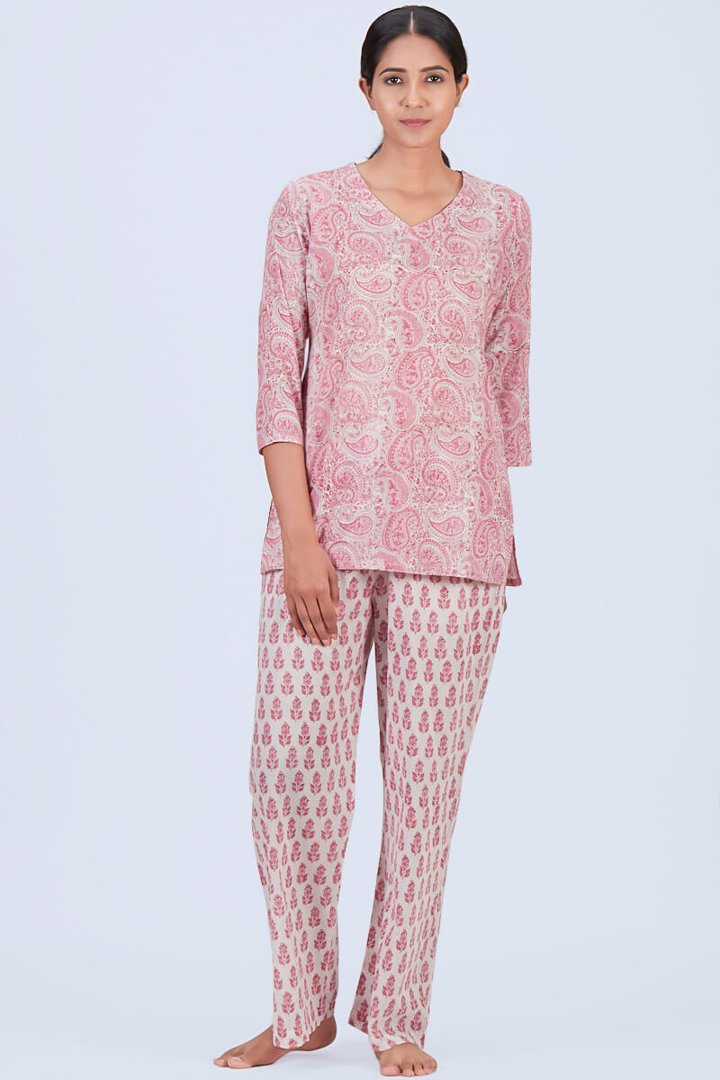 Pink paisley