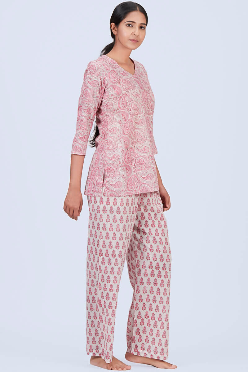 Pink paisley