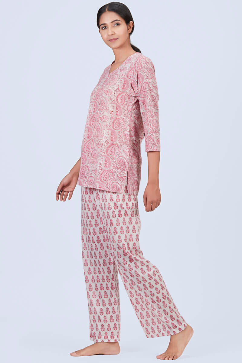 Pink paisley