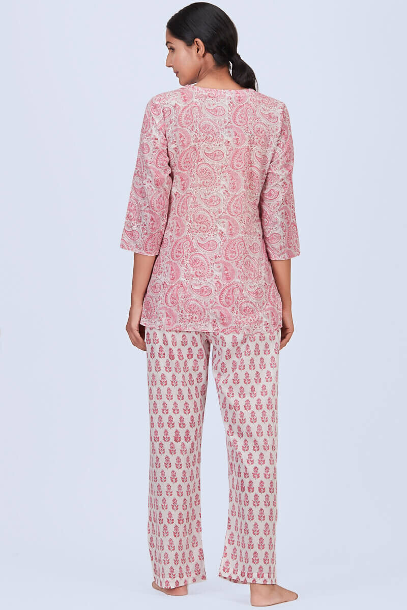 Pink paisley
