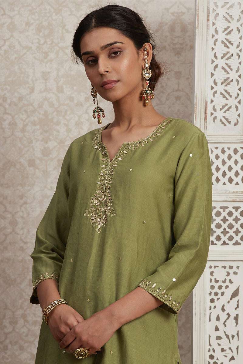 Parinaz Narjes Cotton Silk Kurta