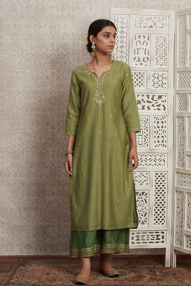 Parinaz Narjes Cotton Silk Kurta