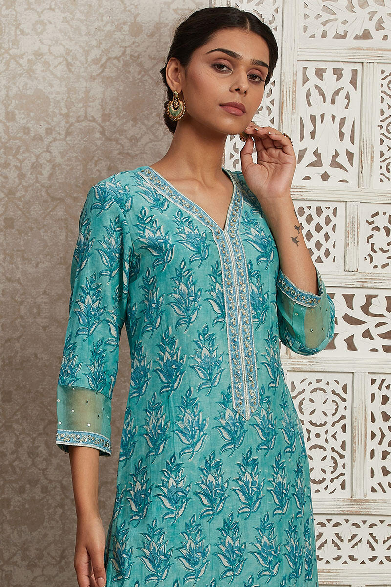 Parinaz Nazia Cotton Silk Kurta