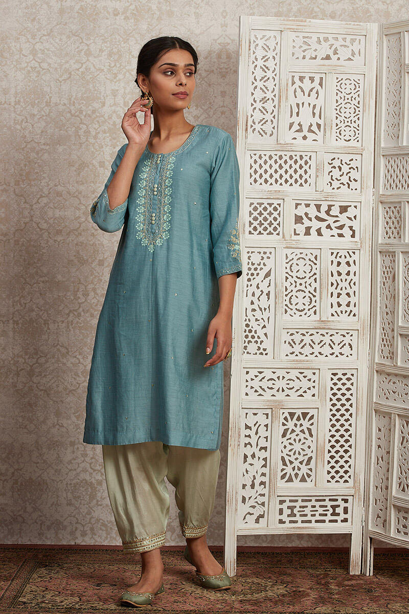 Parinaz Nida Cotton Silk Kurta