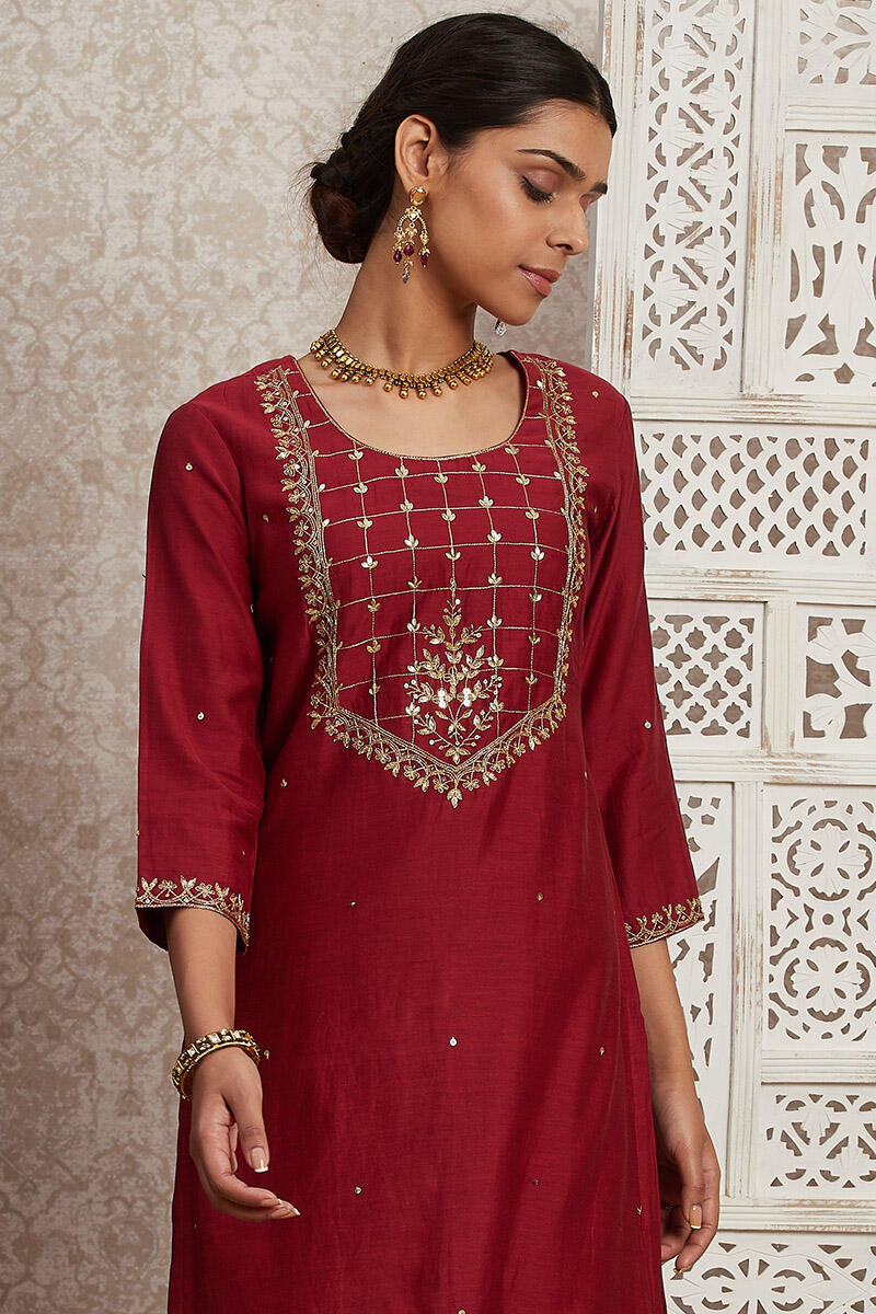 Parinaz Sahira Cotton Silk Kurta
