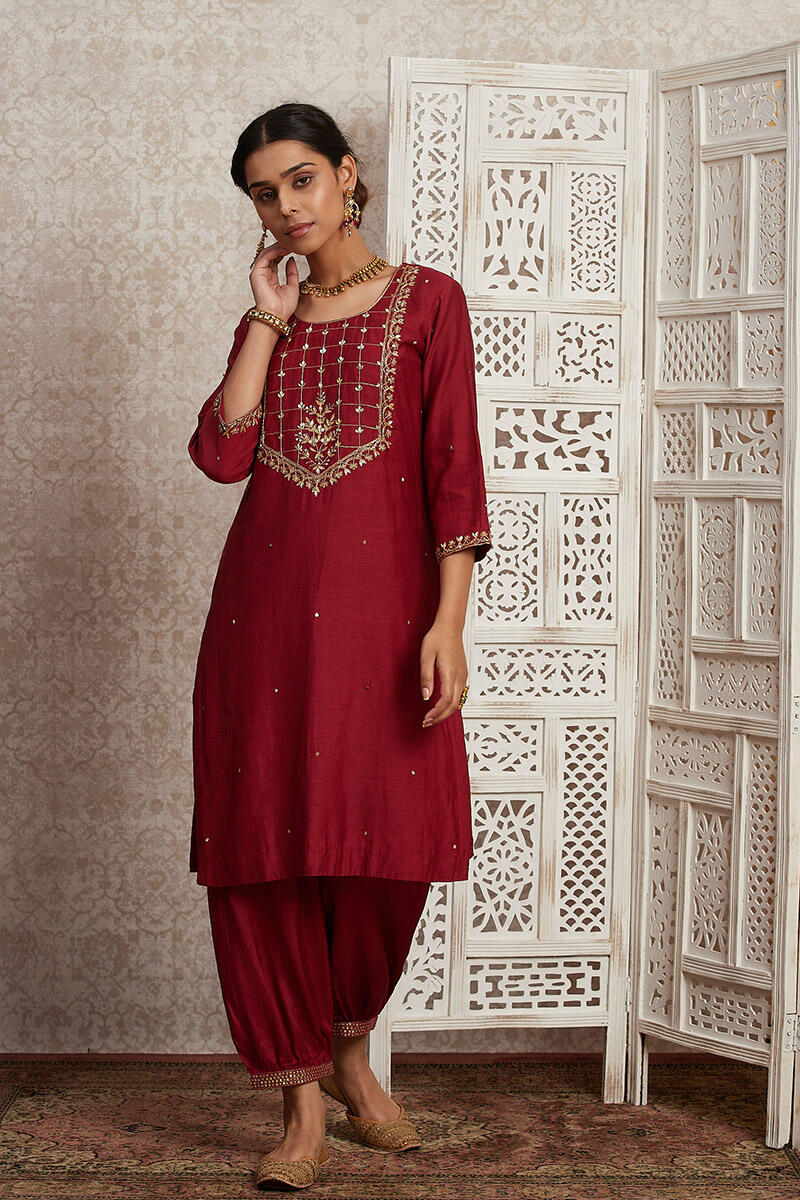 Parinaz Sahira Cotton Silk Kurta
