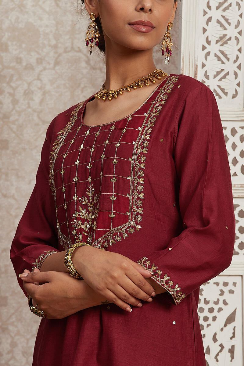 Parinaz Sahira Cotton Silk Kurta