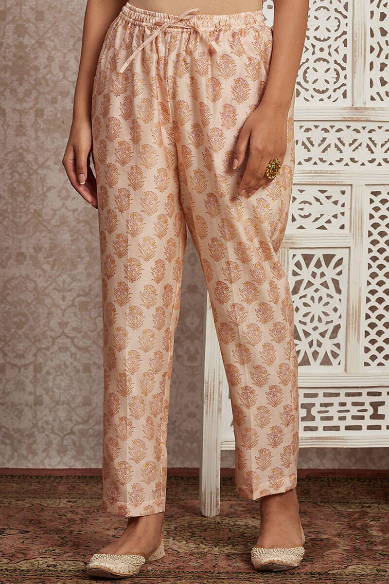 Parinaz Saira Chanderi Narrow Pants