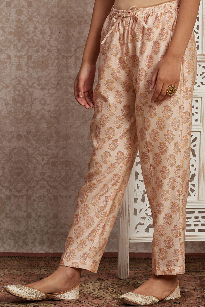 Parinaz Saira Chanderi Narrow Pants