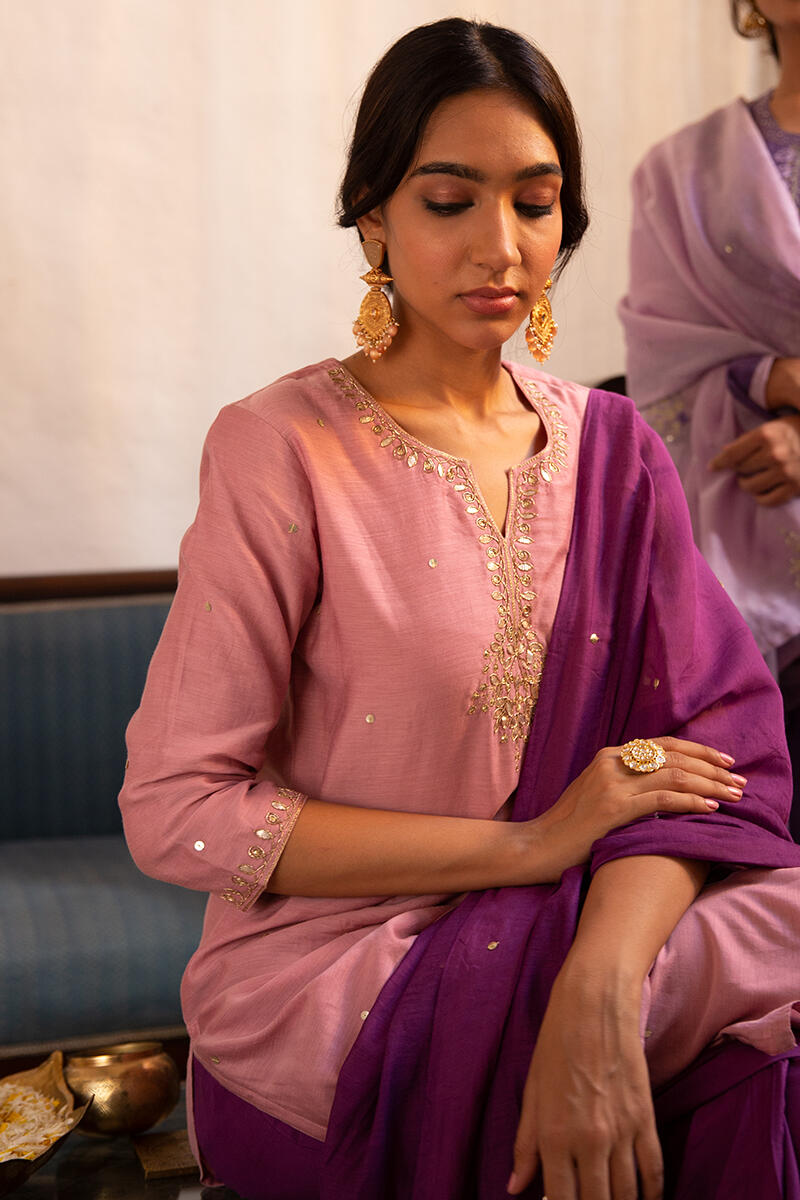 Parinaz Zunaira Cotton Silk Kurta