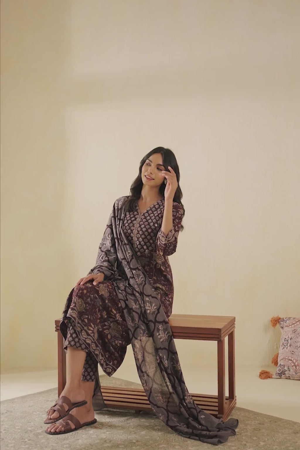 Sehra Nafisa Bagru Kurta