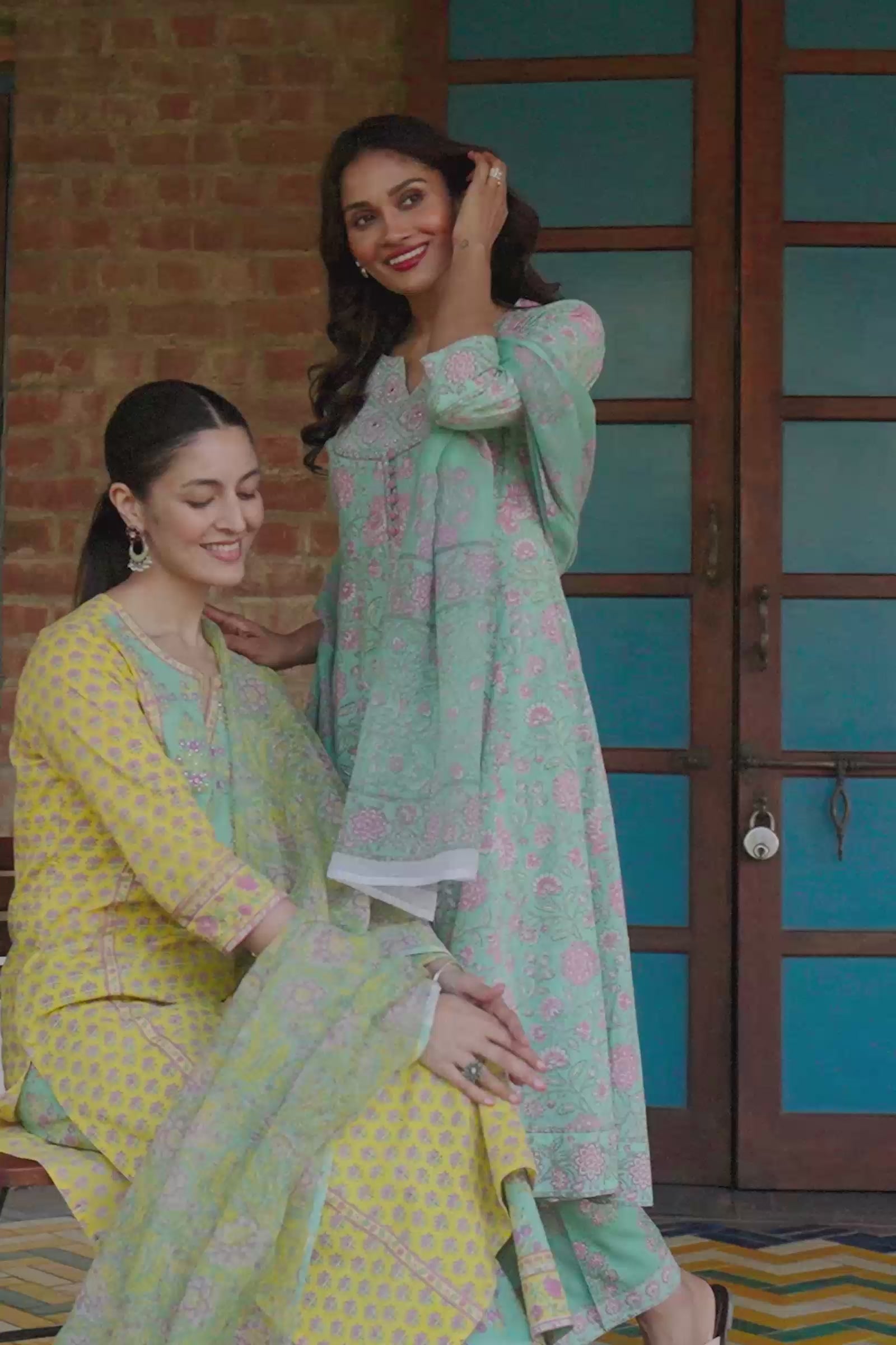 Gulbahar Sehr Sanganeri Kurta